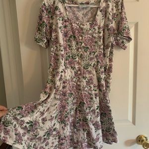 Vintage floral romper
